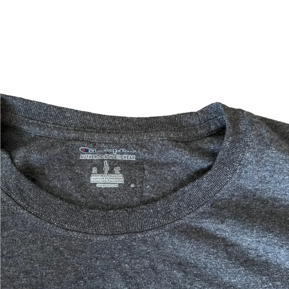 Champion Authentic Athleticwear Grey Mens T-shirt Size Large American Theme Mens - Picture 5 of 9